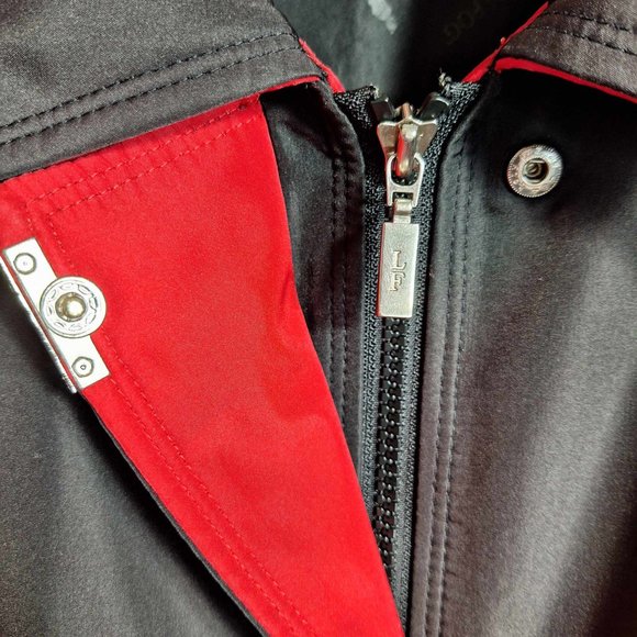 London Fog Lined Black Trench Coat Size Large - Picture 2 of 7